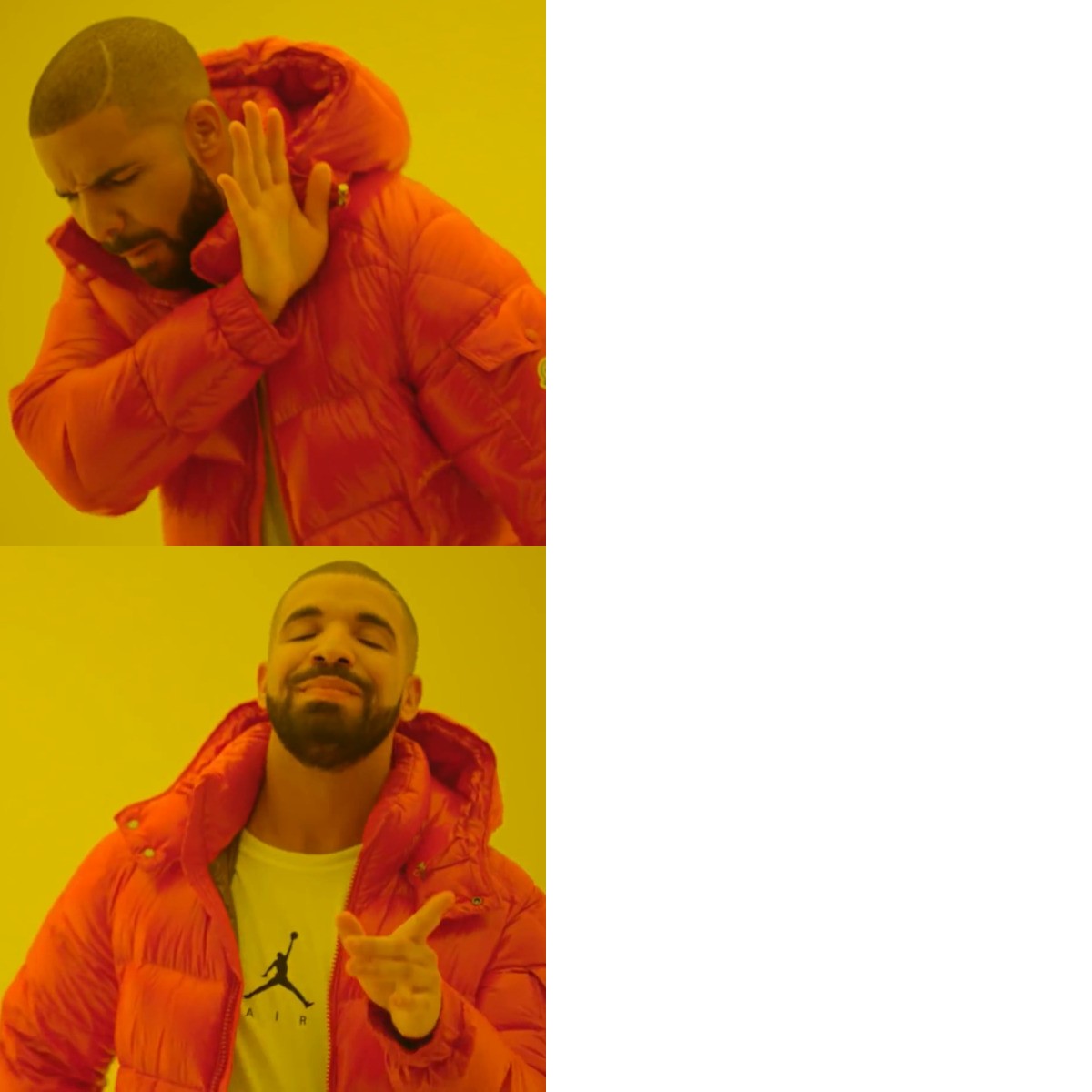 Drake Hotline Bling meme about Wellbel