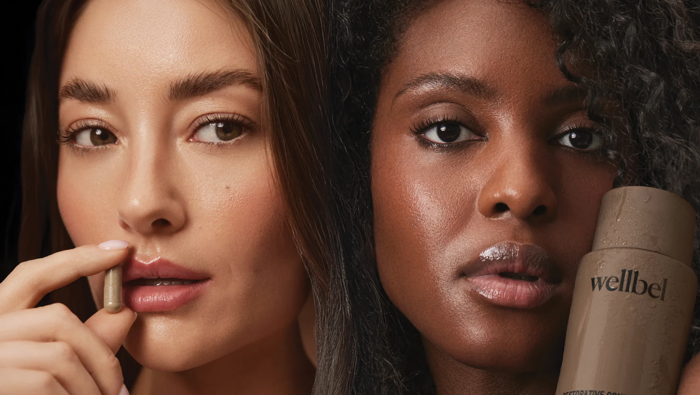 Two women with Wellbel products